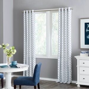 allen + roth 50”X 84" Light Filtering Grommet Curtain Panel Window Treatments